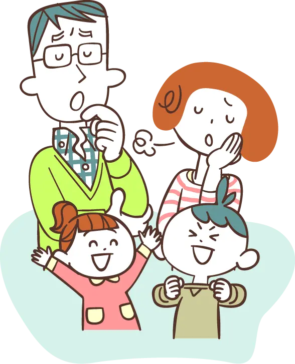 4人家族のイメージ